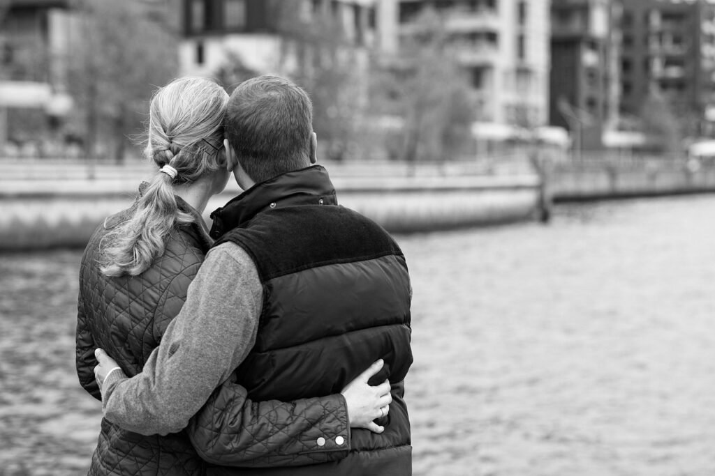 couple, embrace, portrait